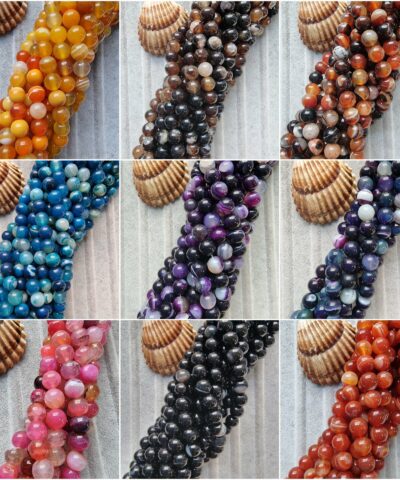 8 Mm Madagaskar Akik Dogal Tas Boncuk 5