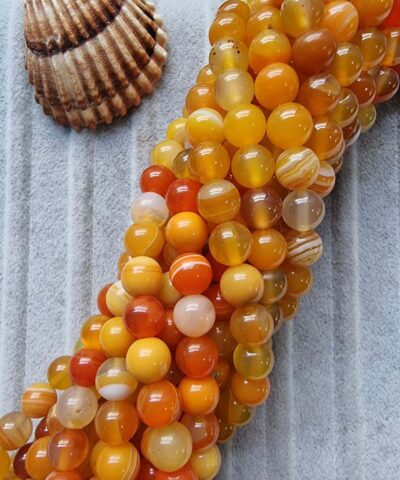 8 Mm Madagaskar Akik Dogal Tas Boncuk 505