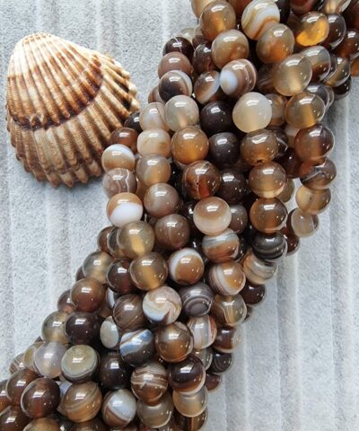 8 Mm Madagaskar Akik Dogal Tas Boncuk 507