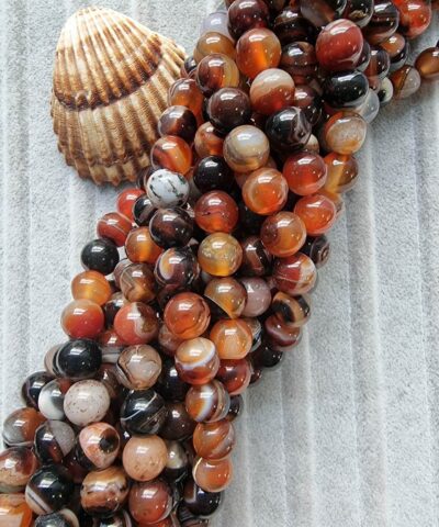 8 Mm Madagaskar Akik Dogal Tas Boncuk 508