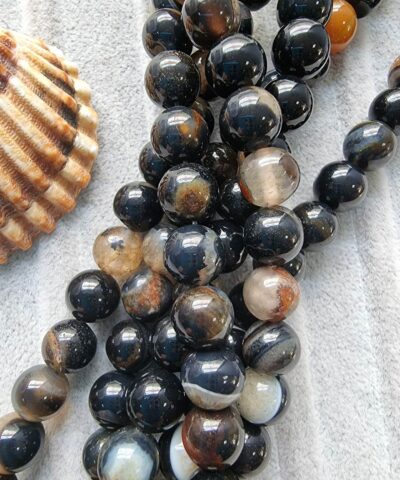 8 Mm Madagaskar Akik Dogal Tas Boncuk 515