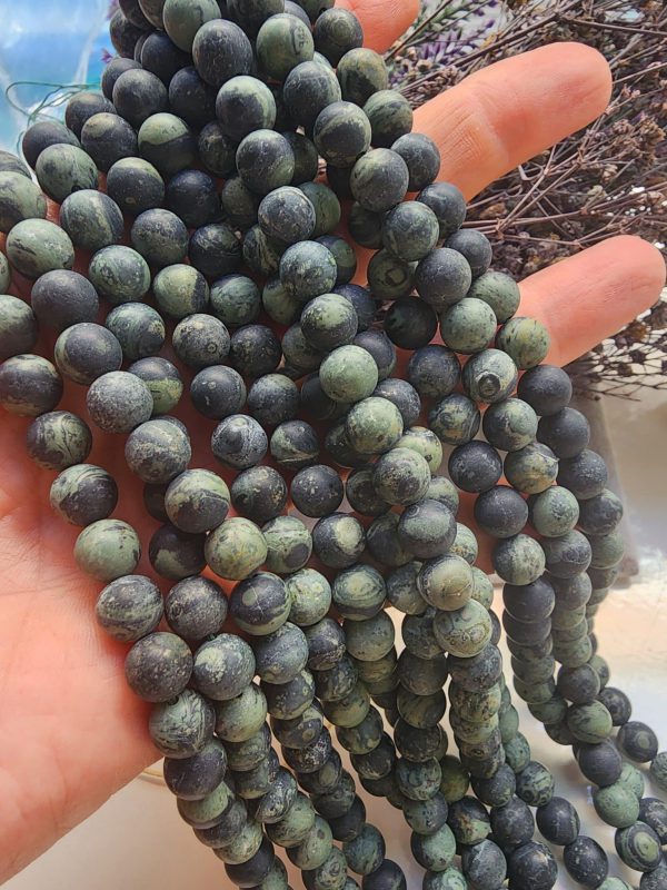 8 MM Mat Ham Serpantin Taşı Dizi