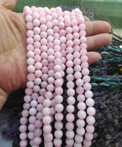 8 MM Pembe Opal Ceyt Kuvars Taşı