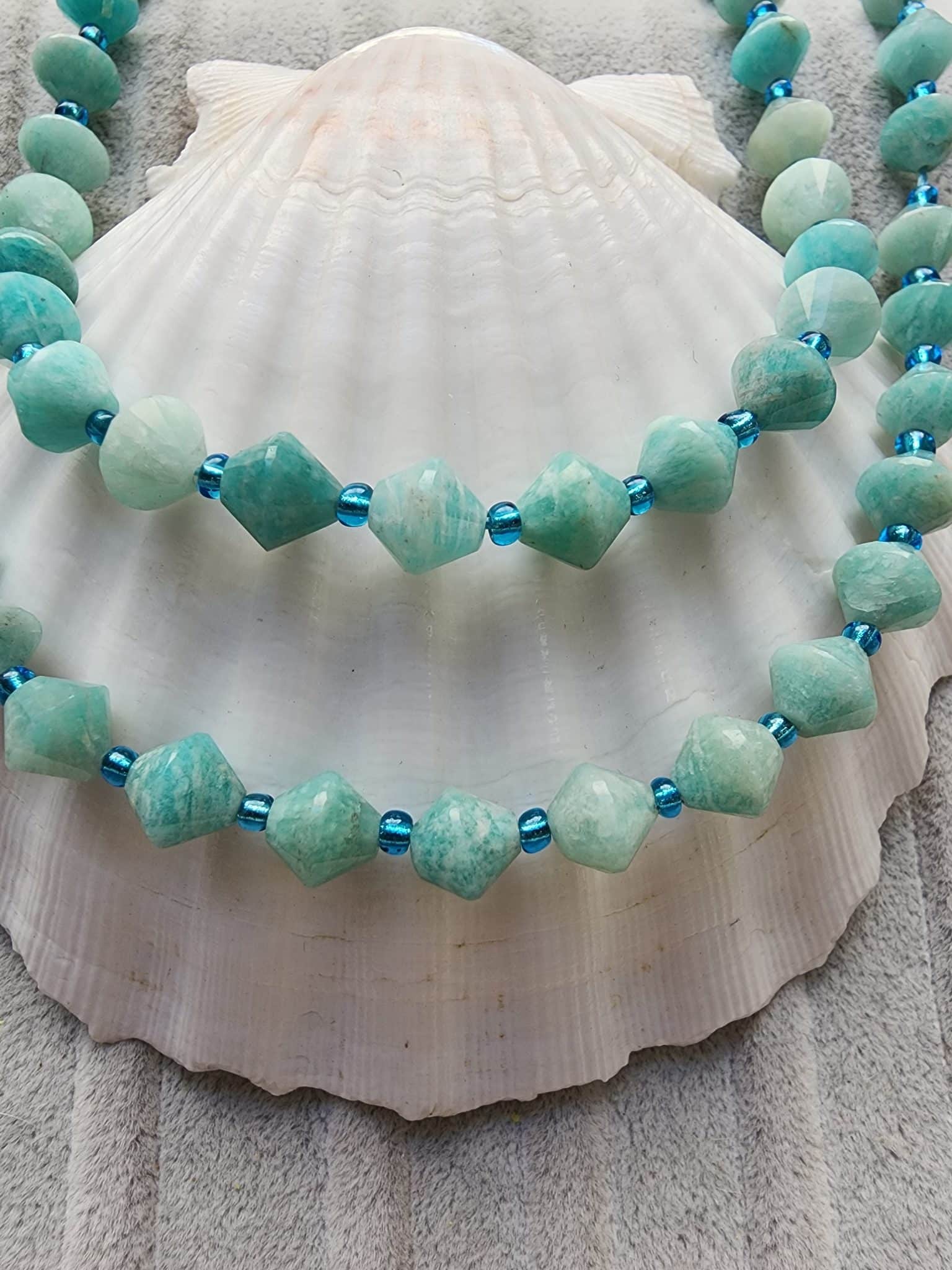 8 Mm Piramit Amazonit Dogal Tas Dizi 4