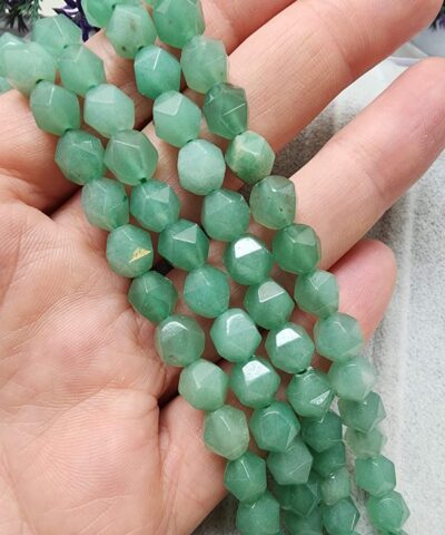 8 Mm Piramit Kesim Aventurin Dogal Tasi 2