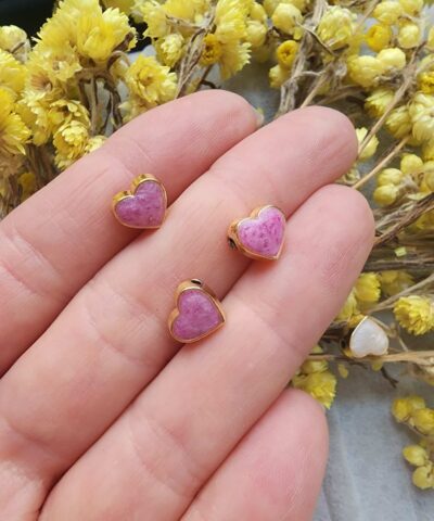 8 MM Pembe Sedef Mineli Kalp Ara Aparatı