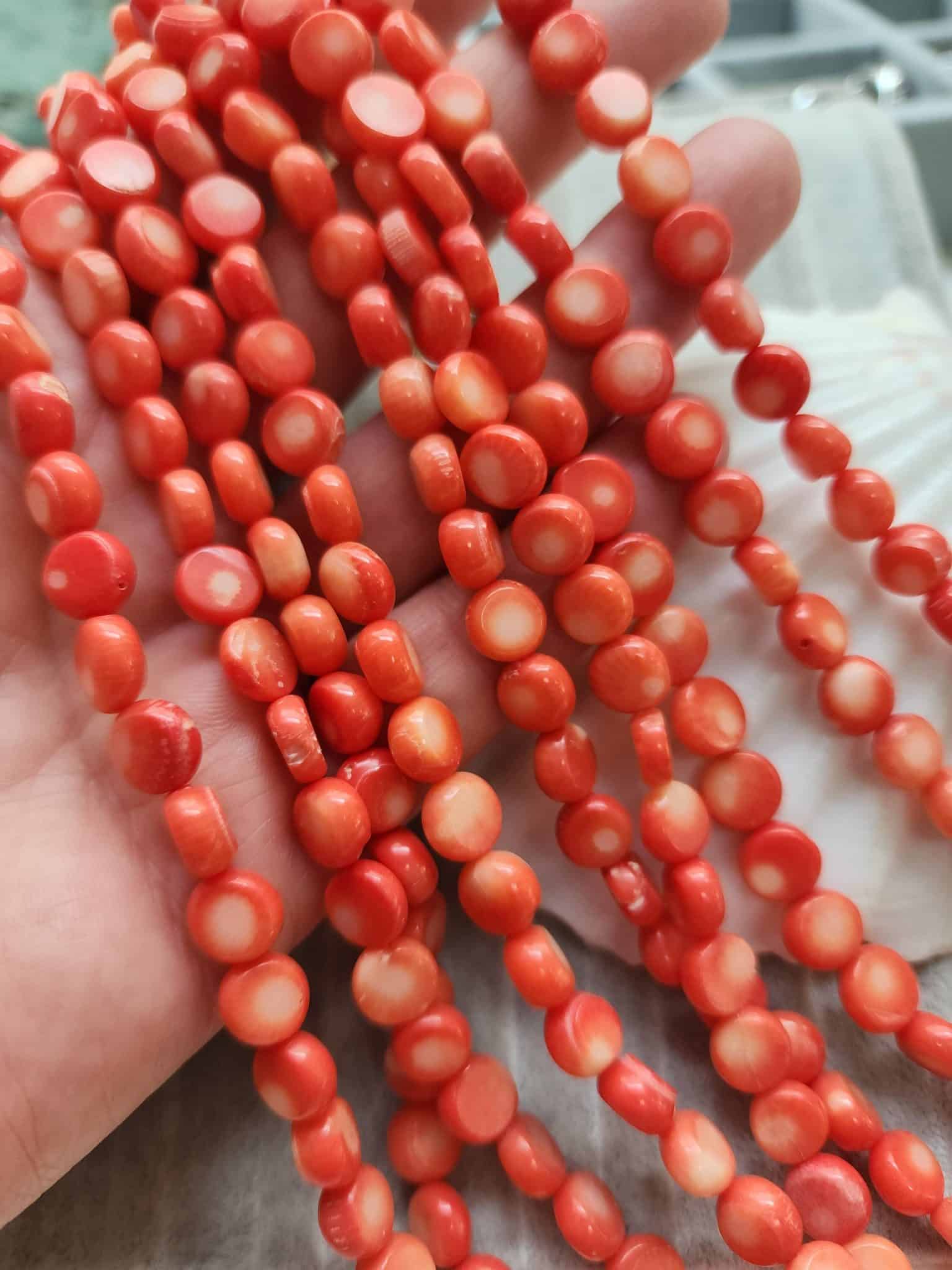 8 MM Tablet Mercan Taşı - Görsel 2