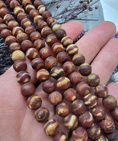 8 Mm Tibet Akik Tasi Dogal Boncuk 503