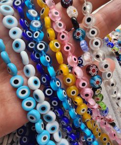 8 MM Yassı Cam Nazar Boncuk Çeşitleri