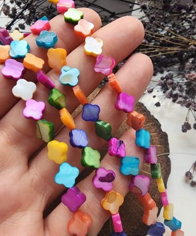 8 MM Yonca Sedef Doğal Renkli