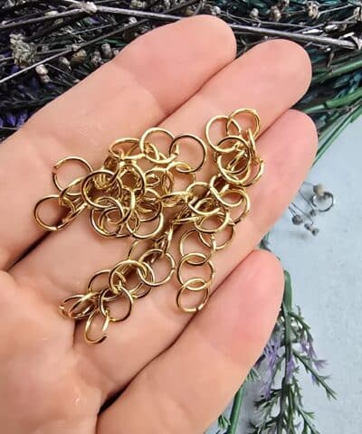 8x1 Mm Stainless Steel Kalin Etli Celik Halka Gold