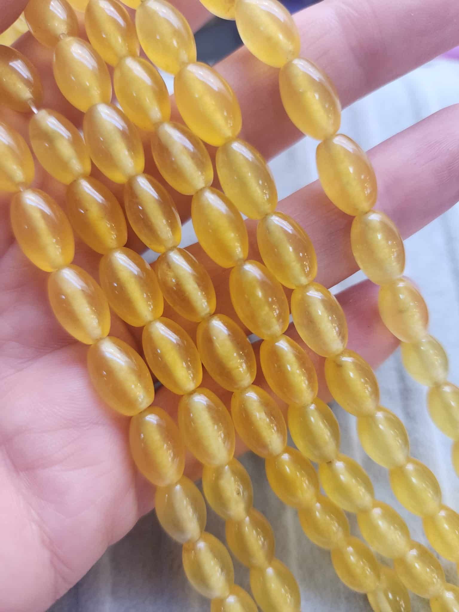 8x12 Arpa Sitrin Renkli Kuvars Tasi