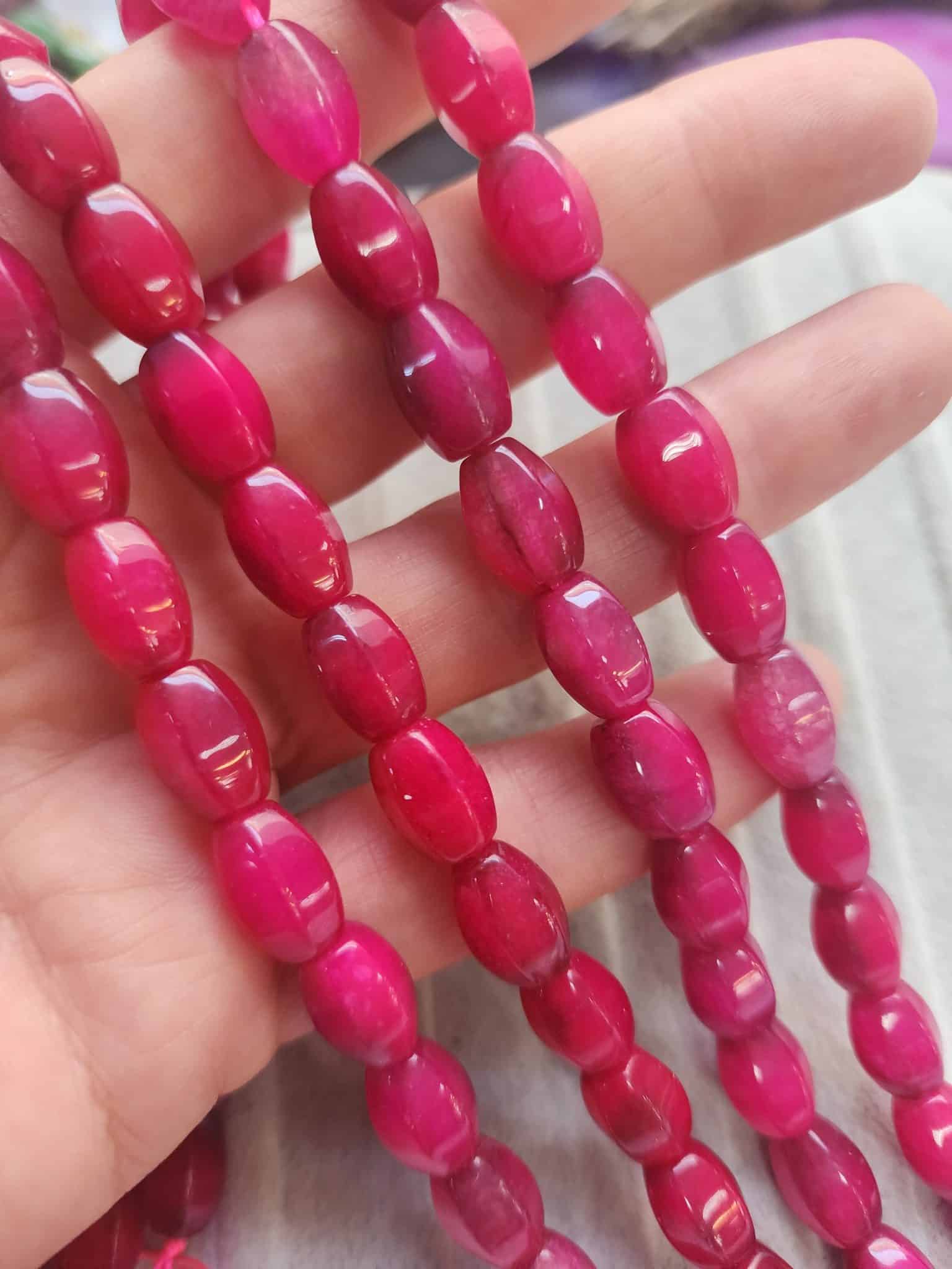 8x12 Dilimli Arpa Yakut Renkli Kuvars Tasi