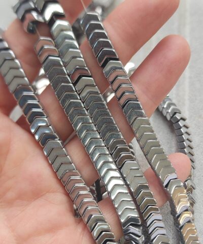 8x4 Mm Cavus Hematit Dogal Tas Boncuk Gumus