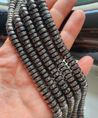 8x4 MM Rondela Hematit Doğal Taş