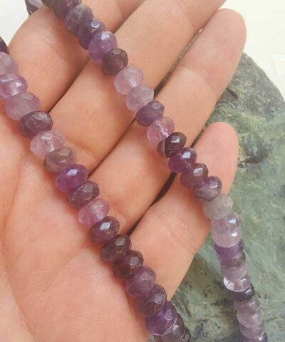8x5 MM Faset Rondela Ametist Taşı