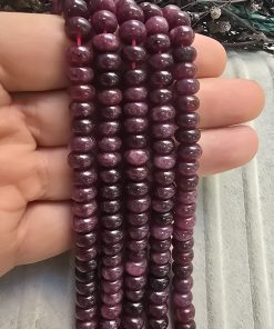 8x5 MM Rondela Granat Ceyt Kuvars Taşı