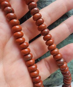 8x5 MM Rondela Kırmızı Jasper Taşı