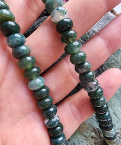 8x5 MM Rondela Yosun Akik Taşı