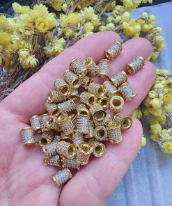 8x5 MM Zirkon Taşlı Çelik Silindir