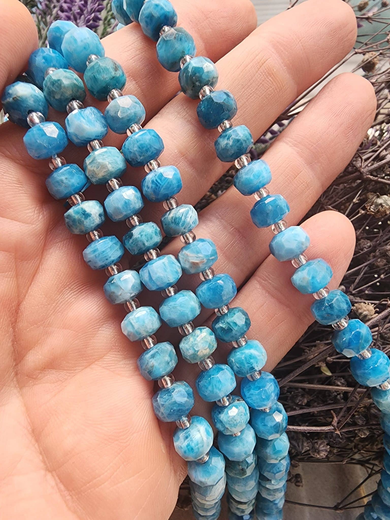 8x6 MM Apatit Taşı Faset Rondela