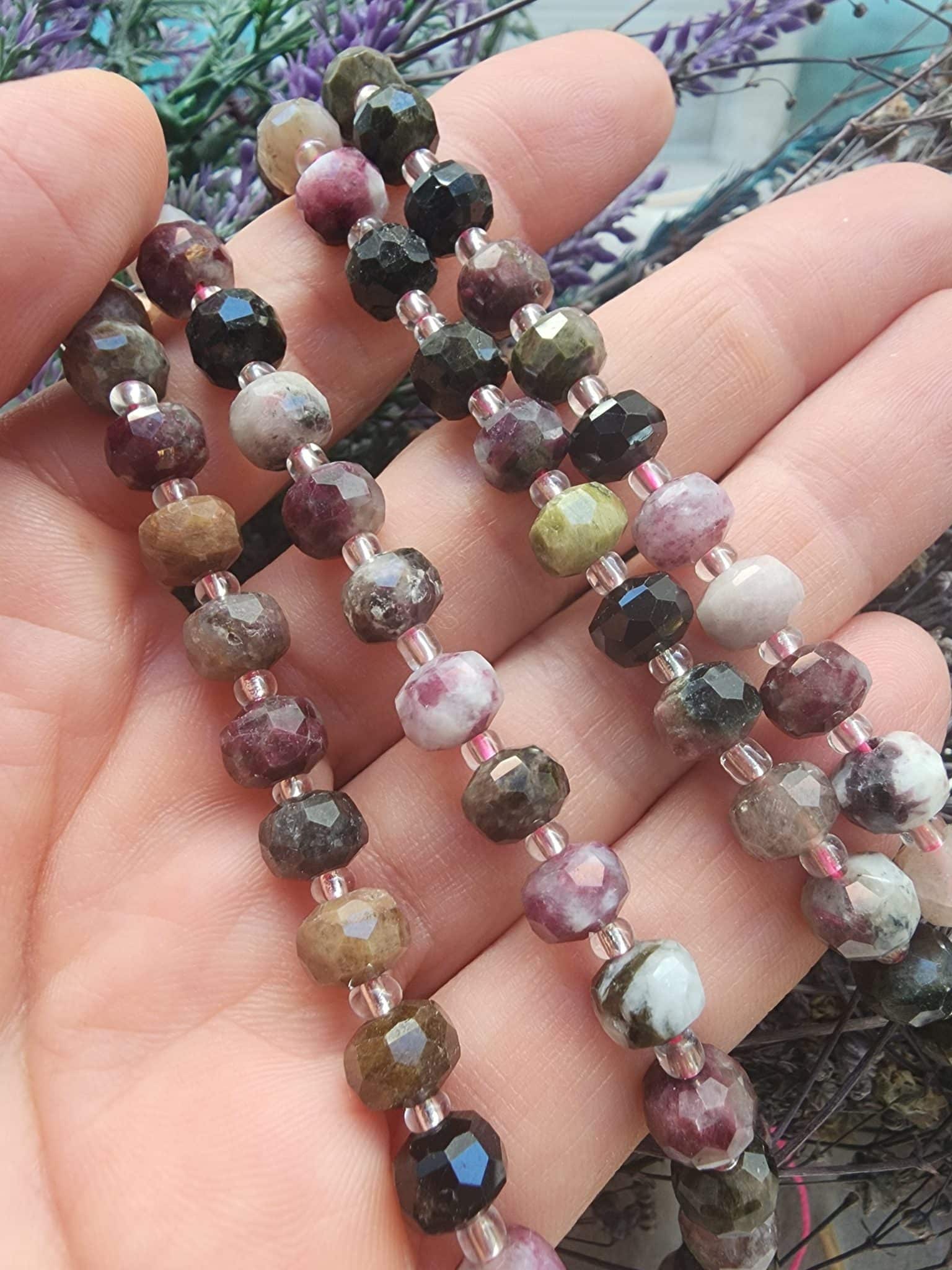 8x6 MM Turmalin Taşı Faset Rondela