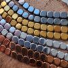 8x8 Mm Ezme Kare Hematit Dogal Tas 3