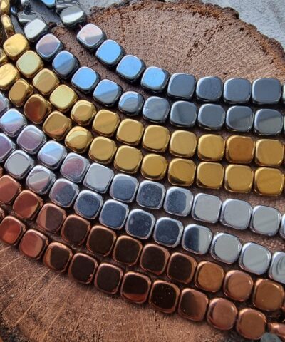 8x8 Mm Ezme Kare Hematit Dogal Tas 3