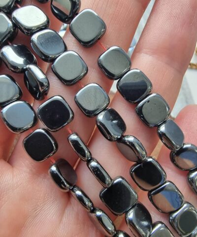 8x8 Mm Ezme Kare Hematit Dogal Tas 504