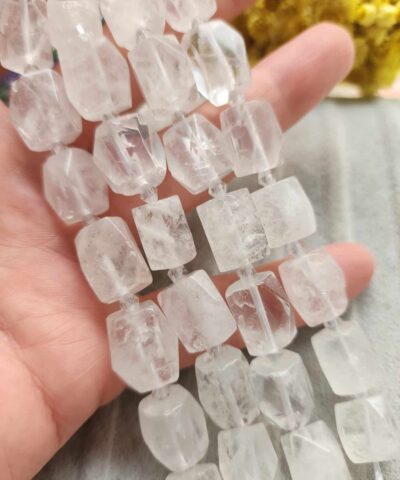 9x14 Mm Fasetli Dikdortgen Kristal Kuvars Tasi 3