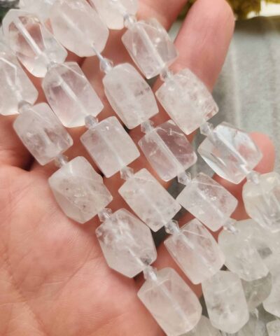 9x14 Mm Fasetli Dikdortgen Kristal Kuvars Tasi 4