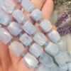 9x14 Mm Fasetli Dikdortgen Mavi Kuvars Tasi 2