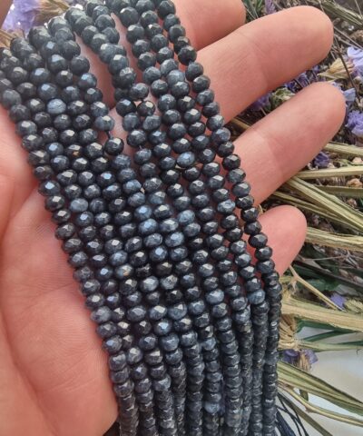 4 MM Akuamarin Kuvars Rondela Doğal Taş