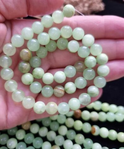 Acik Yesil Akik Dogal Tas 8 Mm 4