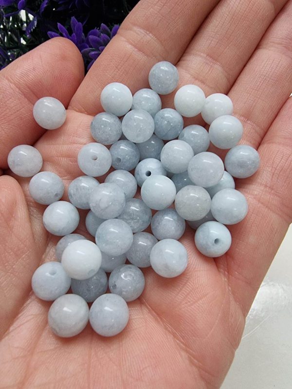 Adet 8 MM Akuamarin Doğal Taş - Görsel 4