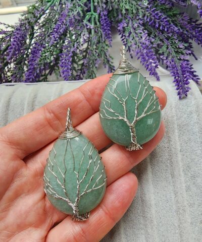 Agac Damla Aventurin Tasi Kolye Ucu 2