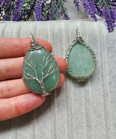 Agac Damla Aventurin Tasi Kolye Ucu