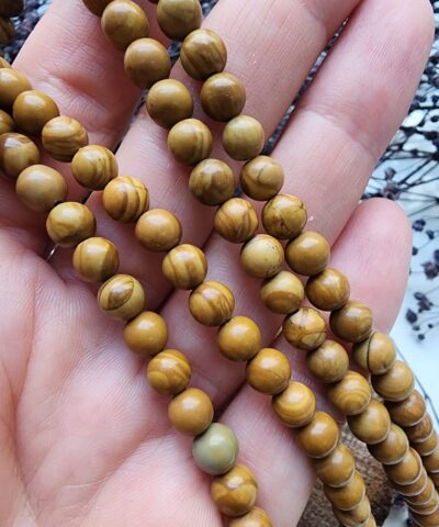 Agac Japser Dogal Tas Cesitleri 6 Mm