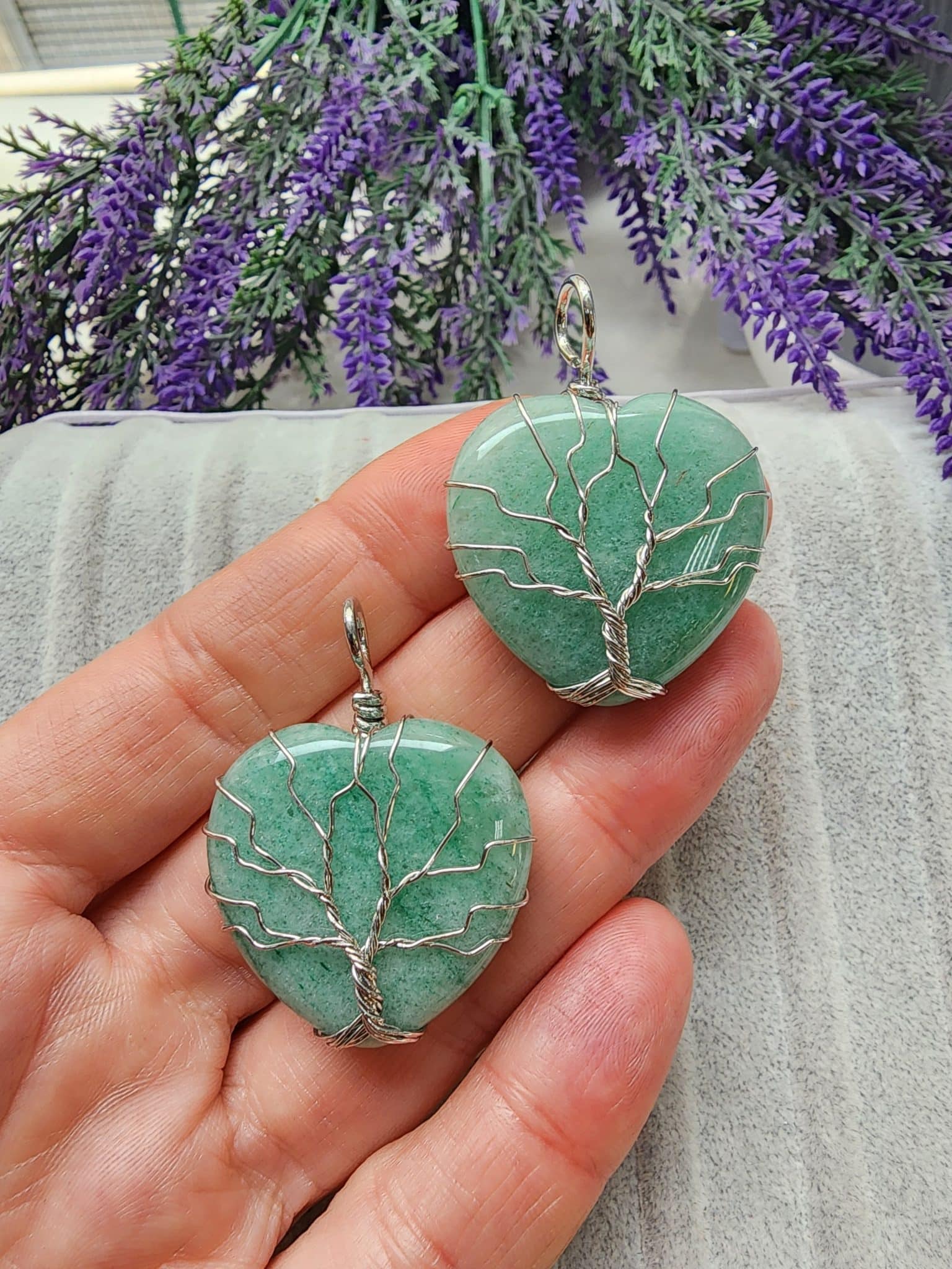 Agac Kalp Aventurin Tasi Kolye Ucu 3