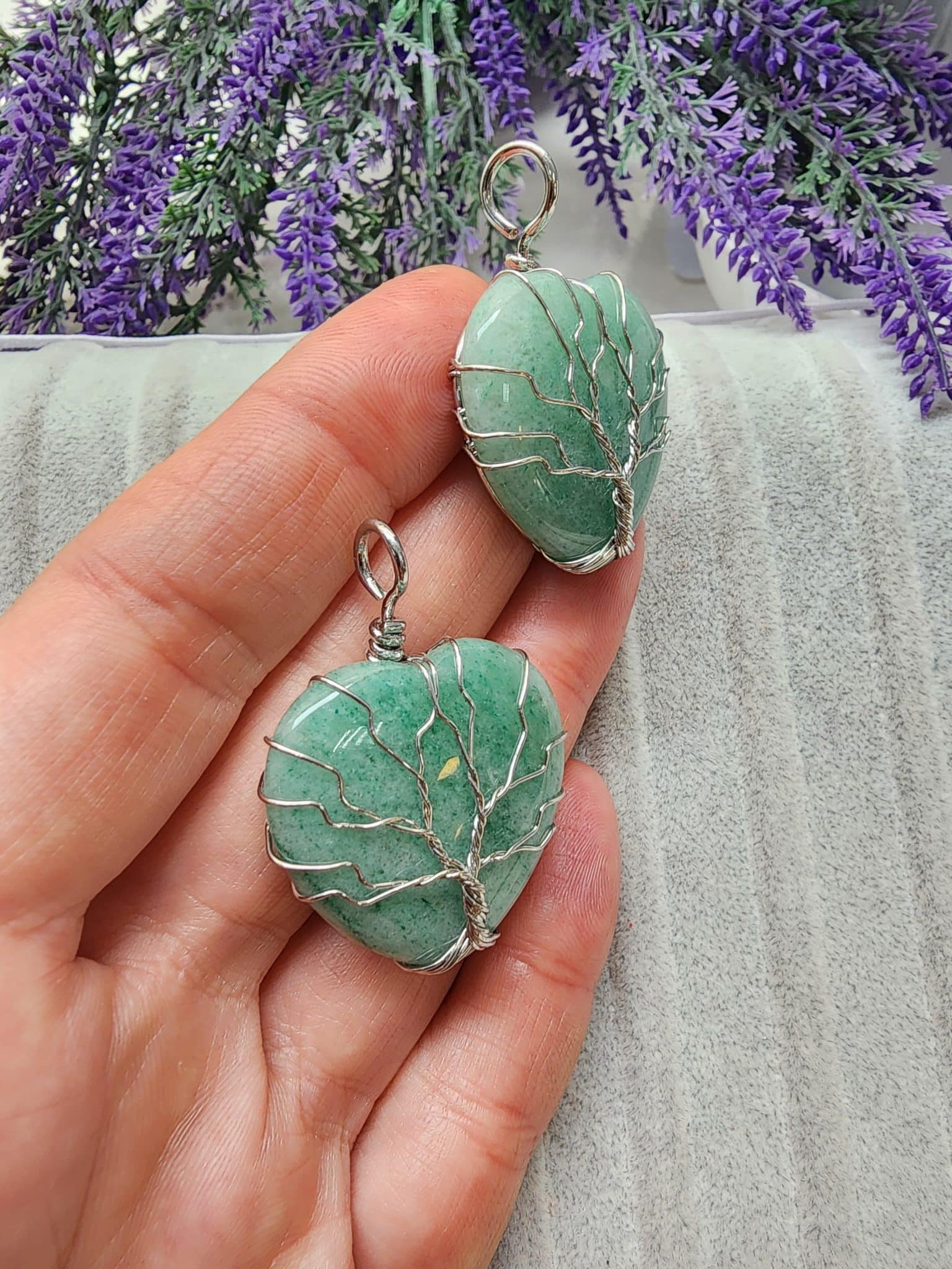 Agac Kalp Aventurin Tasi Kolye Ucu 4