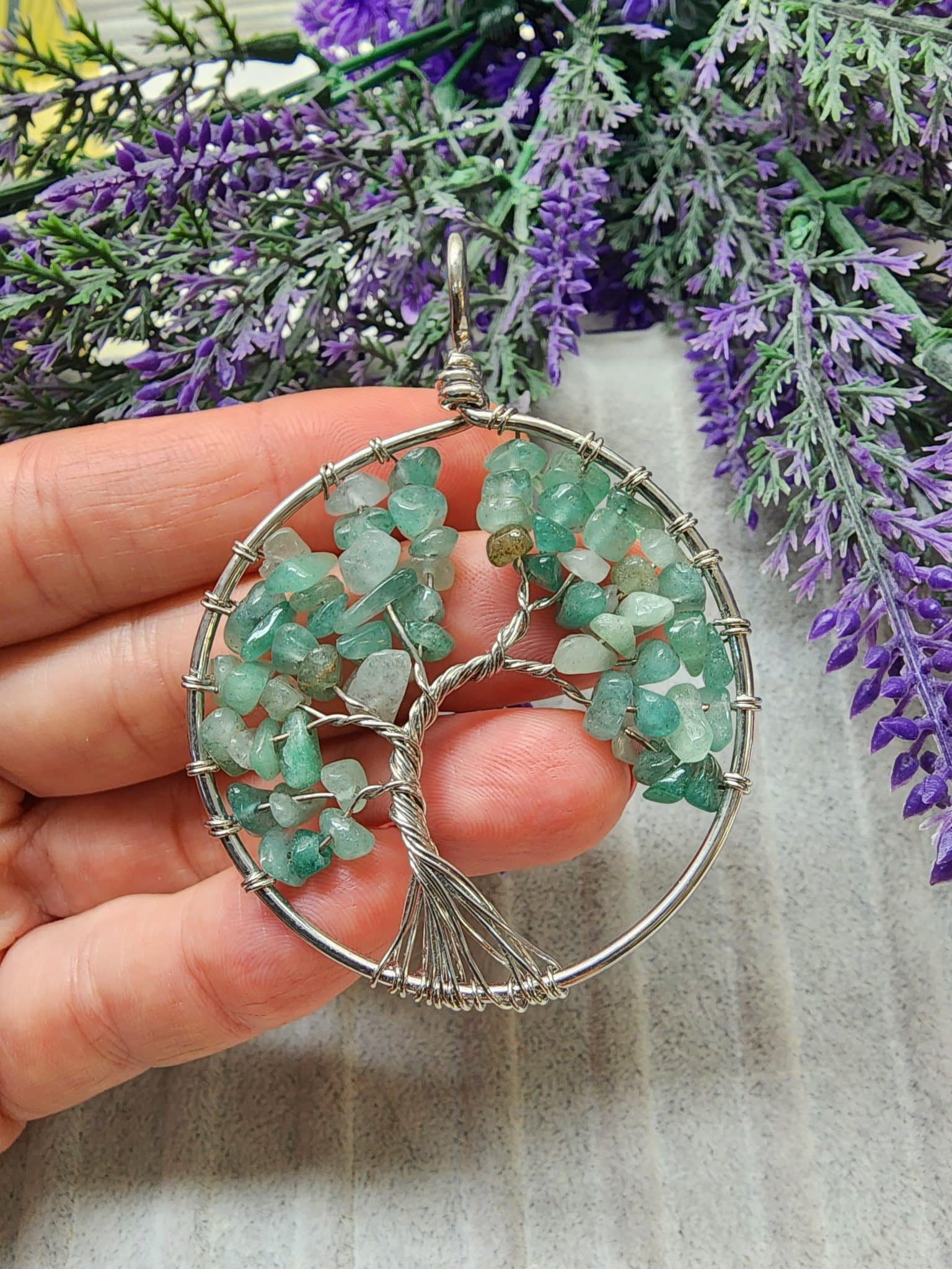 Agac Kirik Aventurin Tasi Kolye Ucu 3