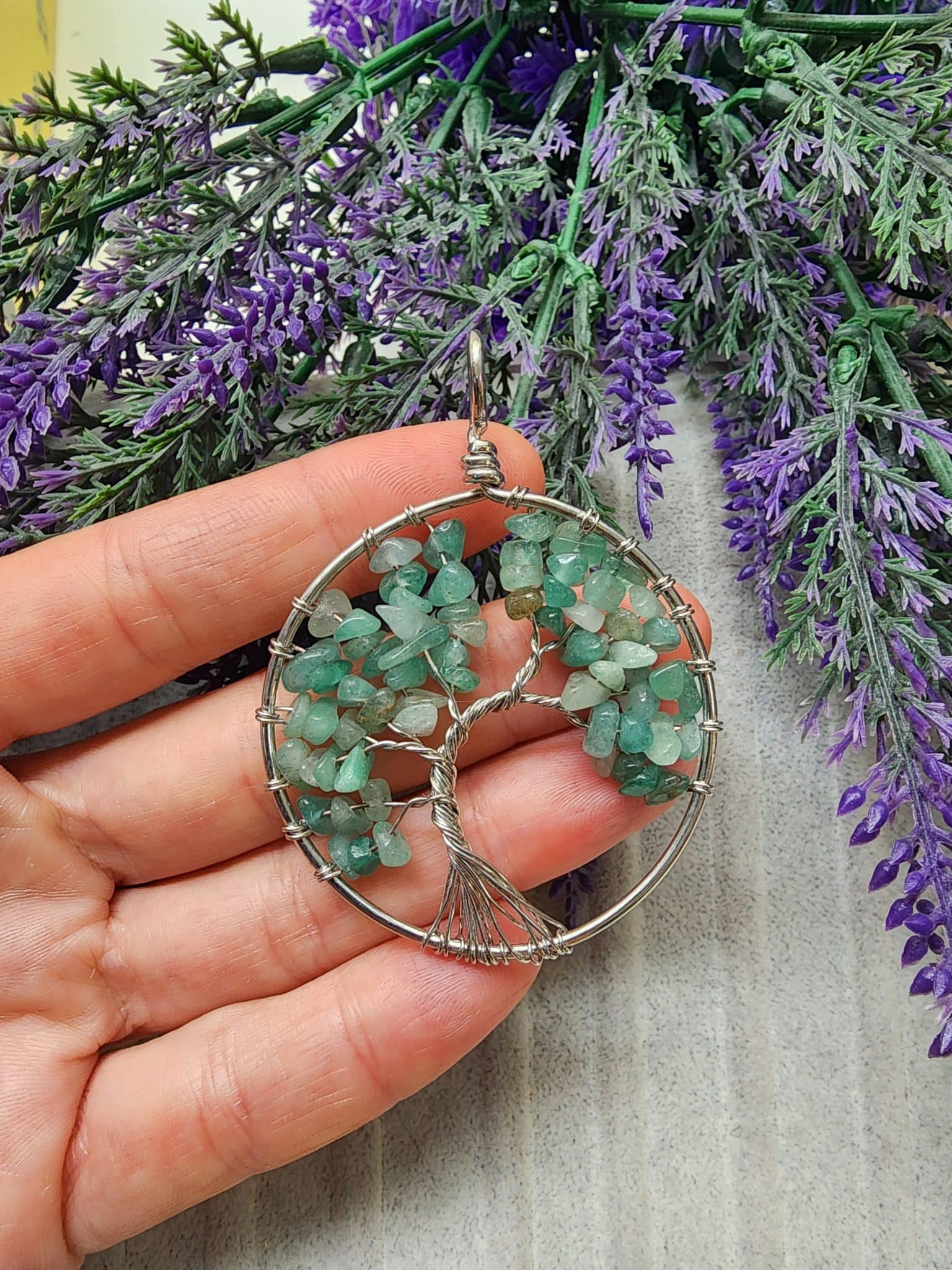 Agac Kirik Aventurin Tasi Kolye Ucu 4