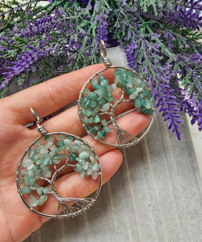 Agac Kirik Aventurin Tasi Kolye Ucu