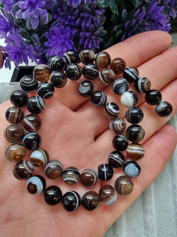 8 MM Küre Göz Akik Taşı - Görsel 2