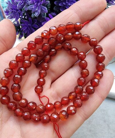 Akik Faset Kesim Dogal Tas 6 Mm