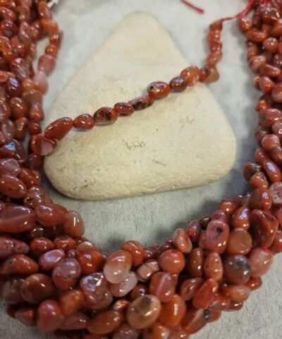 Akik Turuncu Dogal Tas Dizi Amorf Sekilli 2