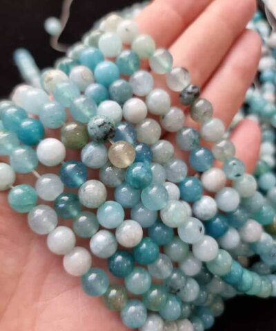 Akuamarin Ceyt Dogal Tas 8 Mm 2