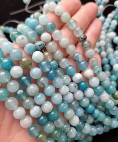 Akuamarin Ceyt Dogal Tas 8 Mm