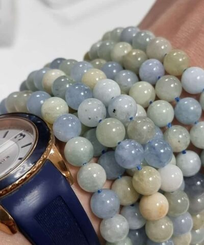 Akuamarin Dogal Tas Premium 8mm