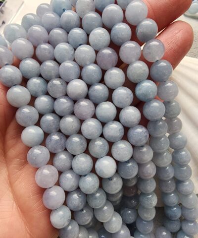 Akuamarin Kuvars Dizi Dogal Tas 8 Mm